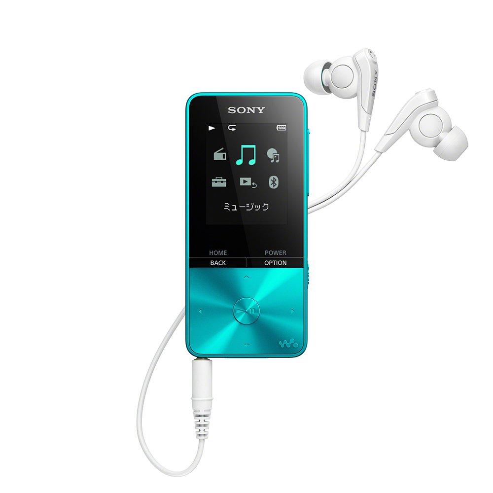 Sony Walkman NW-S313 S Series MP3 Player with Earphones, 4GB Blue, Bluetooth 52-Hr Battery