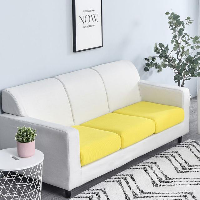 Airldianer Jacquard Stretch Sofa Seat Cushion Cover Anti -Dirty Removable And Washable Sofa Protective Cover Easy Installation