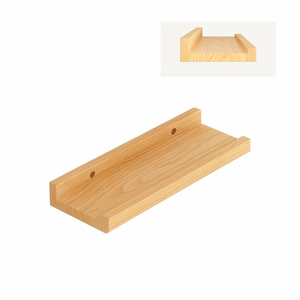 Decorative Wooden Floating Shelf Minimalist Style Bookshelf Organizer  Kitchen