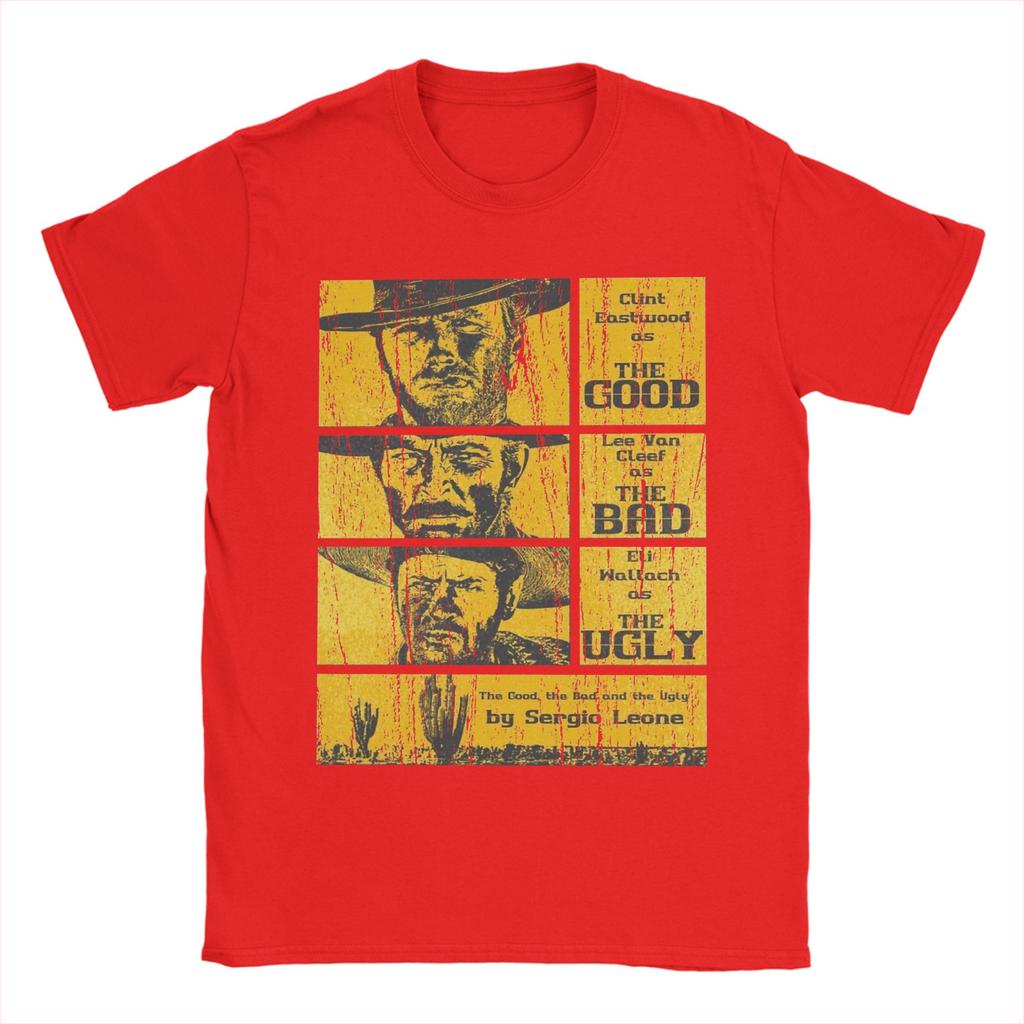 2026 New Edition Good Guy Bad Guy Ugly Guy Moviethemed Highquality Comfortable Casual Printed Mens Tshirt