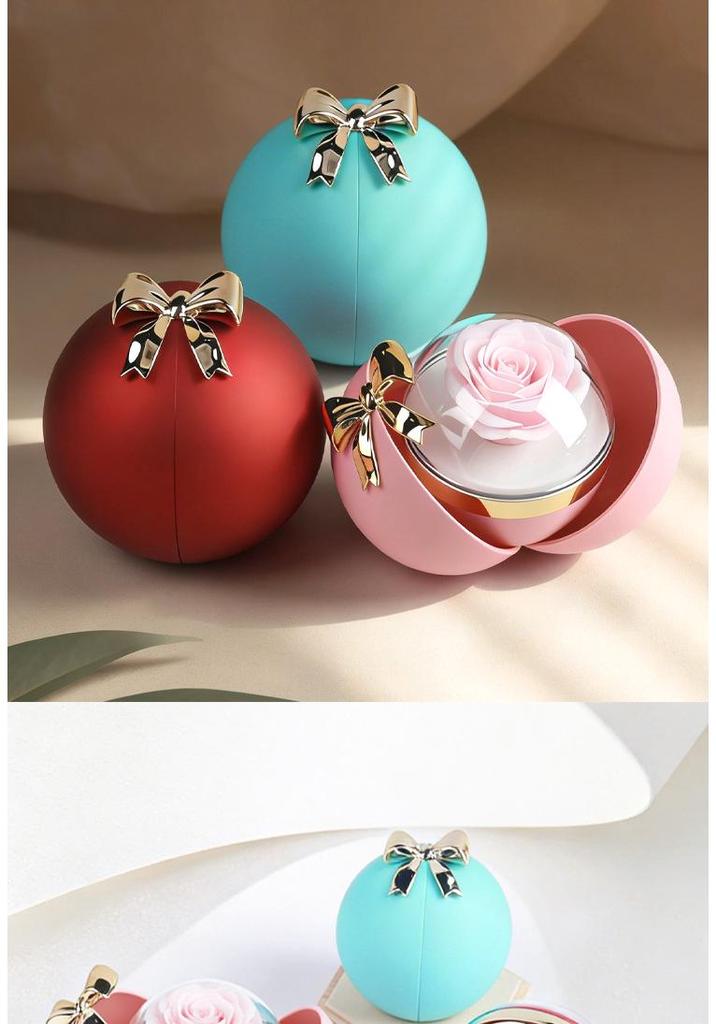 Luxury Valentine's Gift Box: Soap Rose, Necklace & Ring Display for Romantic Gesture