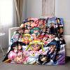 Custom 1pc Sailor Moon Adventure Blanket, Soft And Comfortable Blanket, Casual Warm, Camping Travel Blanket, Birthday Gift Q91385