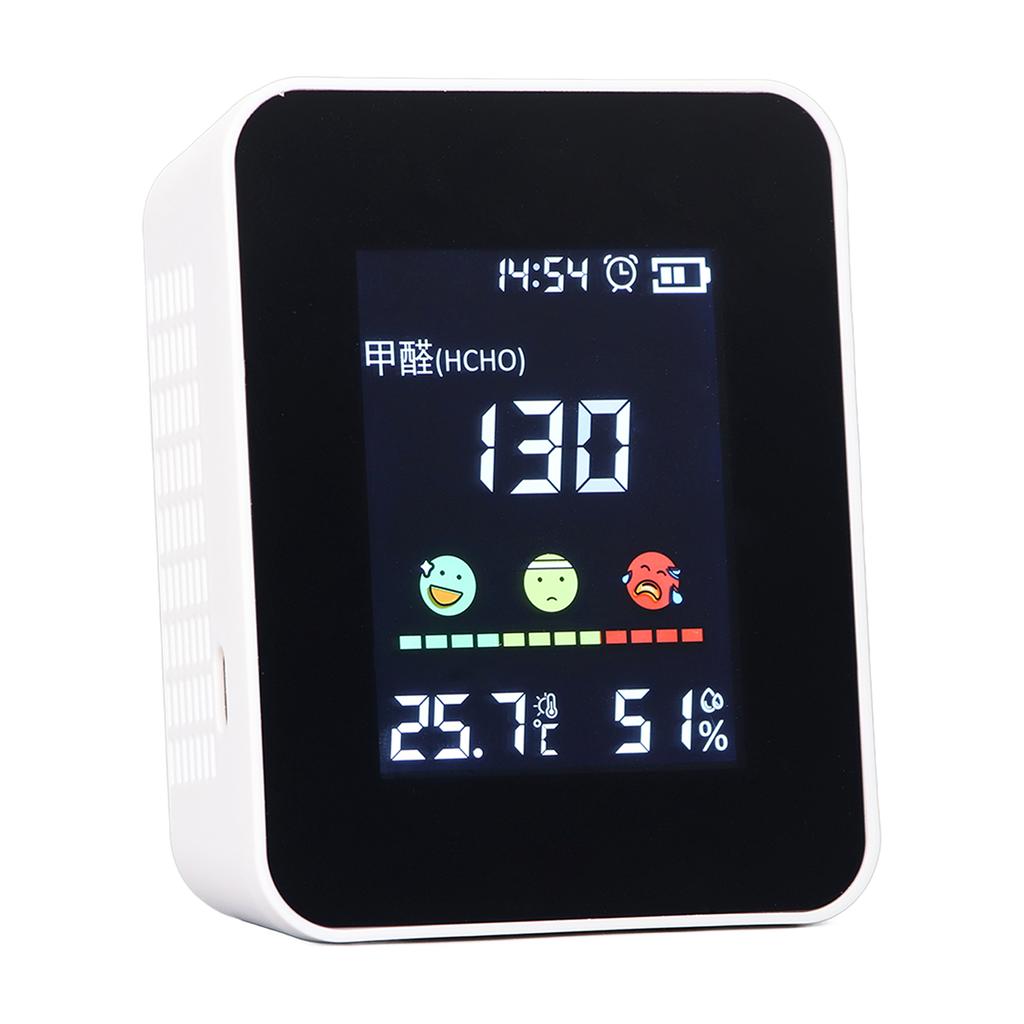 Indoor Air Quality Monitor 5 In 1 AI Intelligent Alarming Handheld Sensitive Air Quality Meter for Home 5V