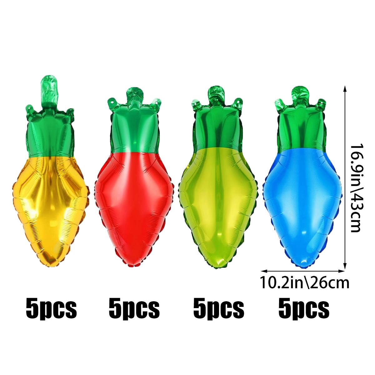 

Набор из 26 рождественских воздушных шаров, рождественские шарики из алюминиевой фольги в форме лампочки, Санта-Клаус, рождественская вечеринка Other