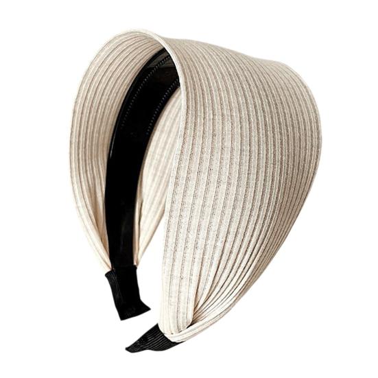 Hair Hoop High Elastic Sponge Inner Soft Fabric No Pressure Ultra Wide Thickened Headband Skull Lifting Hair Accessory