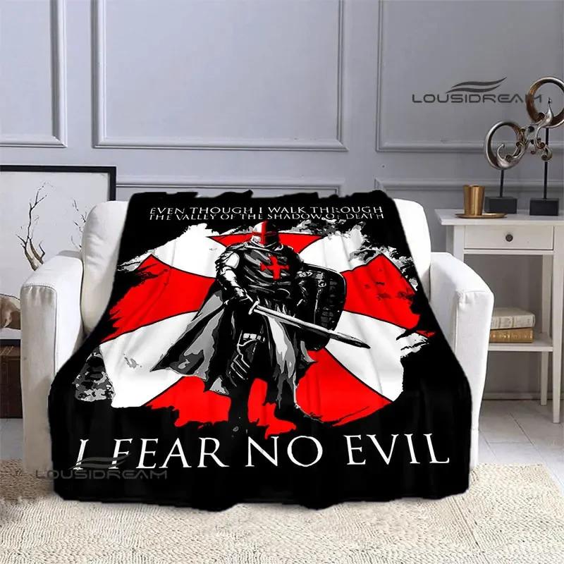 Kreuzzug Kreuz Templer Ritter Bedruckte Decke Flansch warme Decke Bettwäsche Picknickdecken Home Travel Born Geburtstagsgeschenk