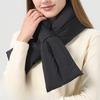 Outdoor Cold Proof and Warm Scarf for Women and Men Lightweight Korean Style Simple and Versatile Thickened Down Scarf
