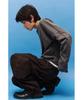 Haechinglum Dolman Sleeve Tee Dyed Charcoal