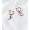 New Cross Fritillary Exquisite Small Simple Fashion Temperament Versatile Zircon Stud Earrings Women