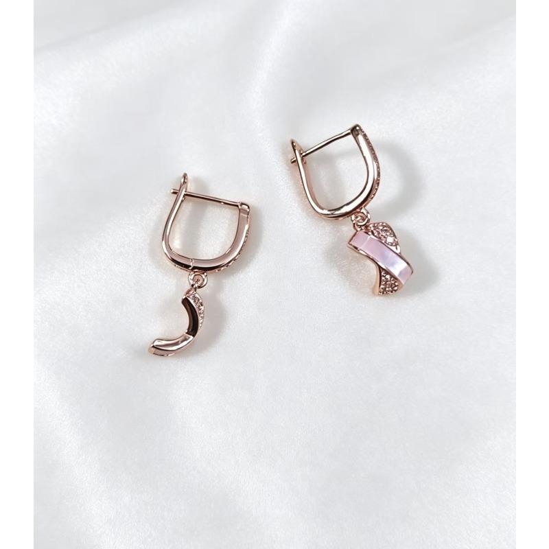 New Cross Fritillary Exquisite Small Simple Fashion Temperament Versatile Zircon Stud Earrings Women