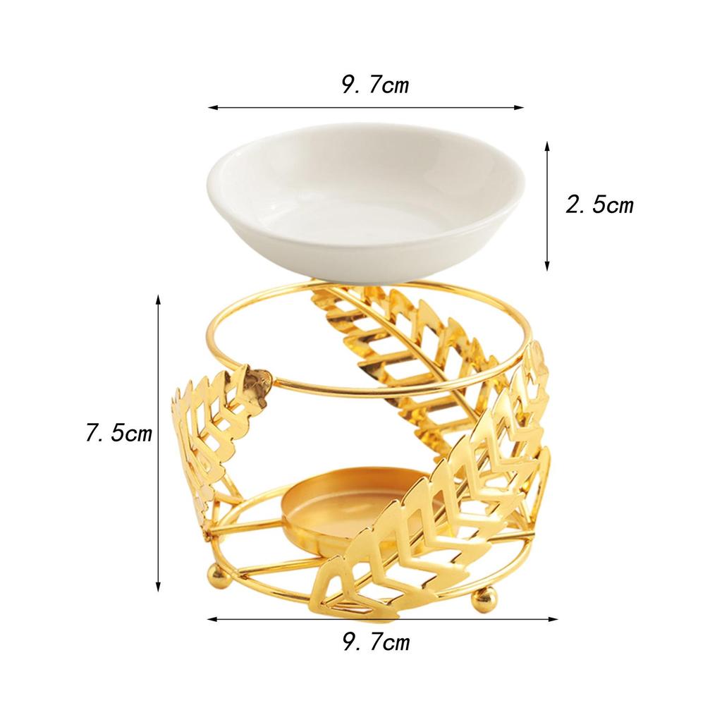 Ceramic Oil Burner Candle Holder for Romantic Home Ambiance
