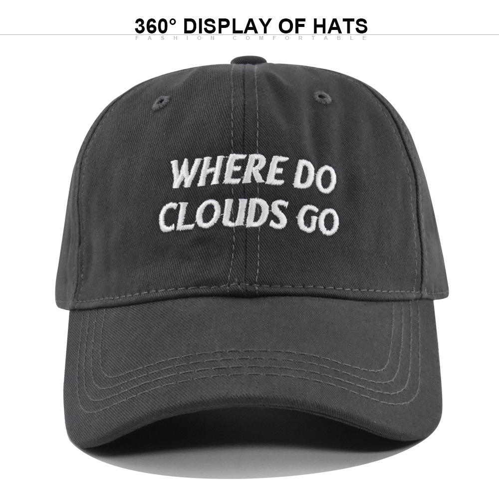 Cap Where Baseball Do Letter Embroidered Duckbill Sunshade Hat Cotton Material