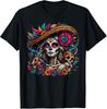 De Los Muertos La Catrina Ημέρα των Νεκρών Κρανίο Ζάχαρης Γυναικείο T-Shirt