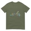 Heartbeat Cat Lover Animal Silhouette Cute Cat Tshirt
