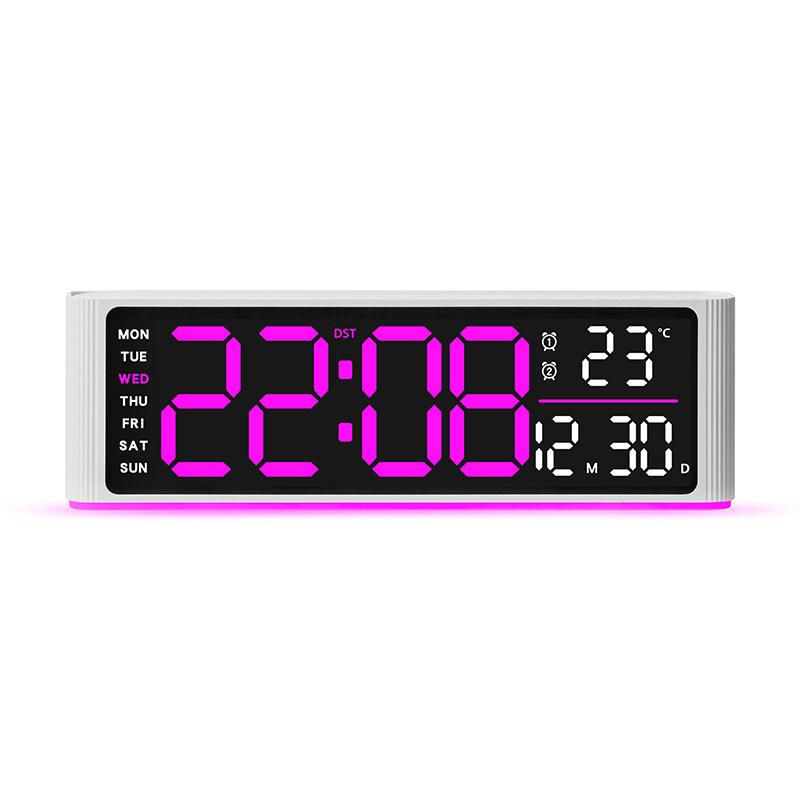 New Electronic Clock Simple Multi-function Clock Rectangular Large Font Alarm Clock Can Be Hung Vertical Clock 1101