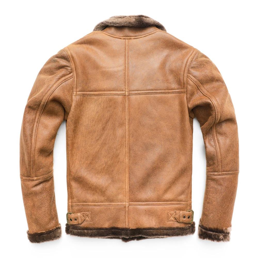 Chinese Size Super Quality Shearling Coat Men Soft Warm 100% Natural Fur Coat Winter Male Leather Clothing