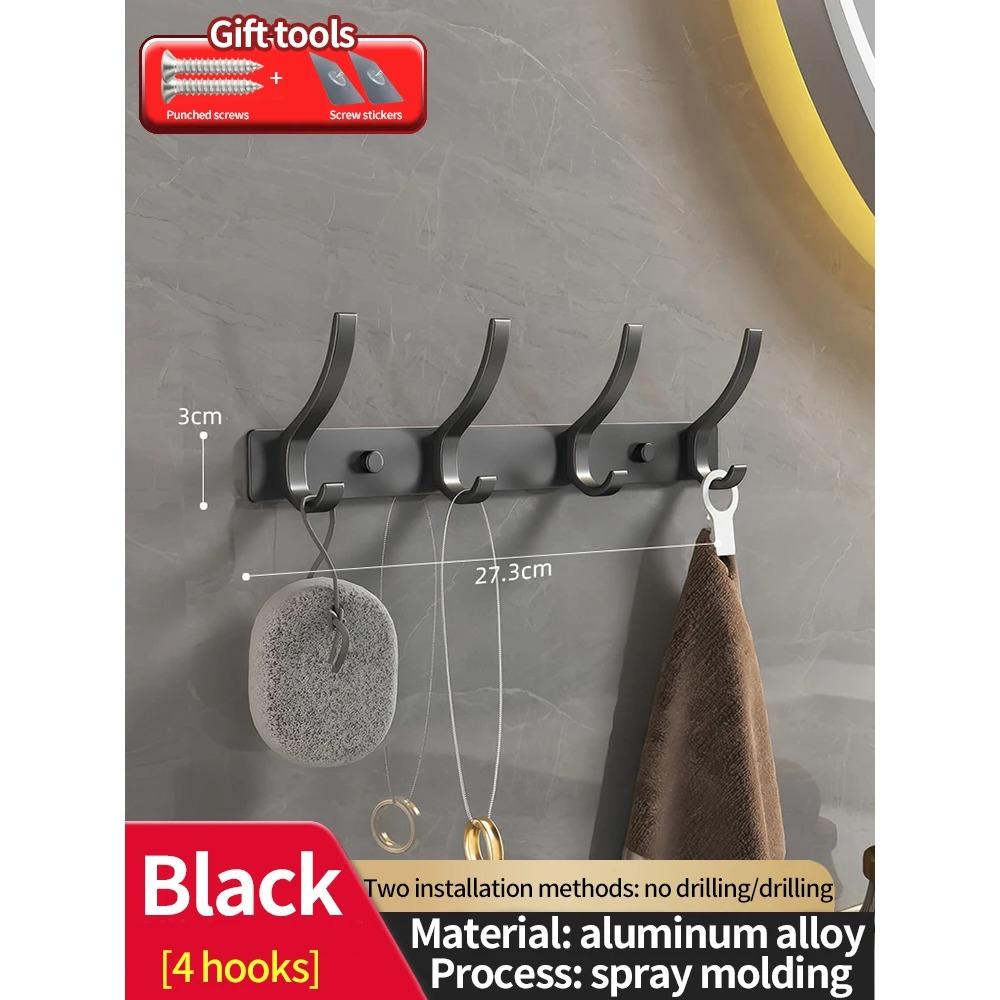 No Drill Door Behind Hook Storage Wall Hanging Clothes Hanger Coat Hook Punch-Free Hanger Bedroom Organizer Storage Kitchen