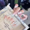 Verlaufende Bernstein-Goldfolie Abnehmbare Nagelsticker - Herbst/Winter-Kollektion