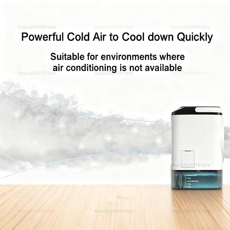 Mini Desktop Luftkühler Ventilator Leise Betrieben Sprühbefeuchter Tragbar Tragbar Kühlung für Zuhause Büro Wohnheim Kühlung Kühler