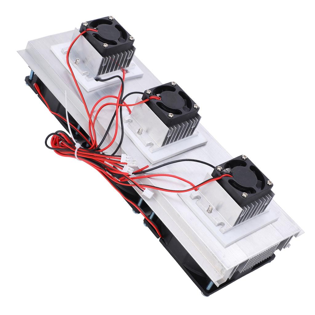 Semiconductor Cooling Machine Thermoelectric Peltier Refrigeration Cooling System Kit 3 Fans
