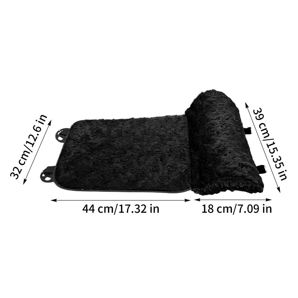 

Car Seat Cover Adjustable Foldable Non Slip Cushion Automotive Seat Cushions For Family Driving Automotive Indoor Outdoor Winter Polyester&Autumn And Winter чорний