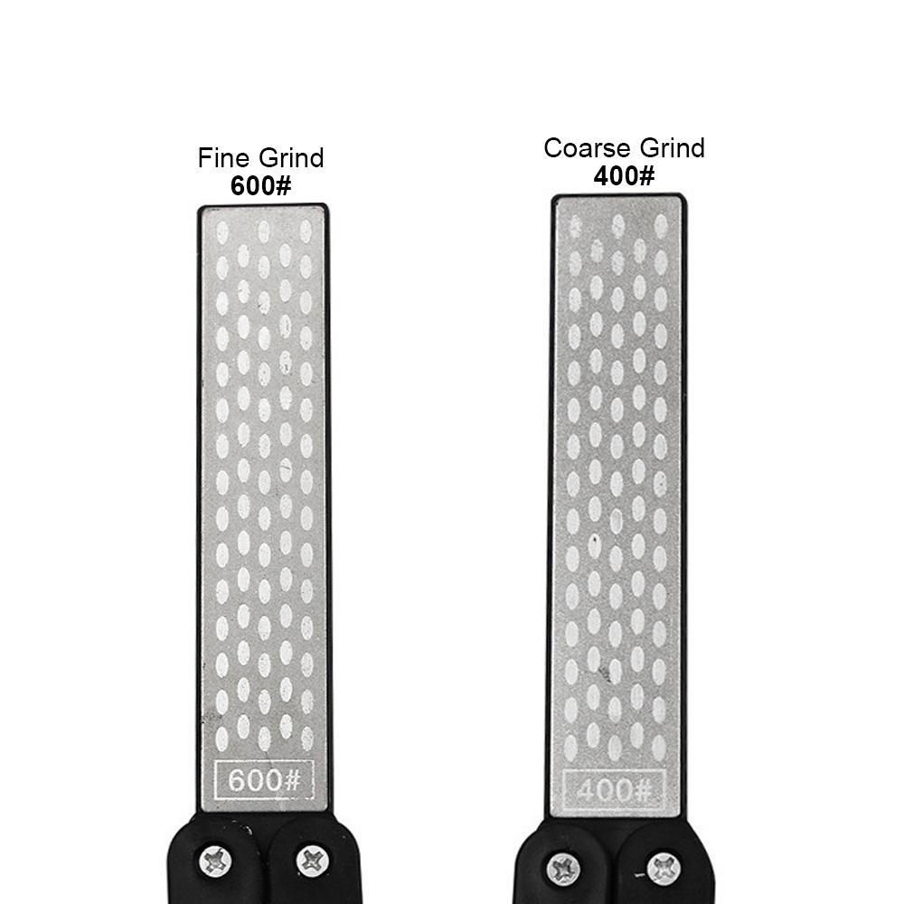 Diamond Knife Sharpener 400/600 Grit Double-Side Sharpening Stone for Knife Axe Drill Pocket Folding Knife Garden Tool Sharpener