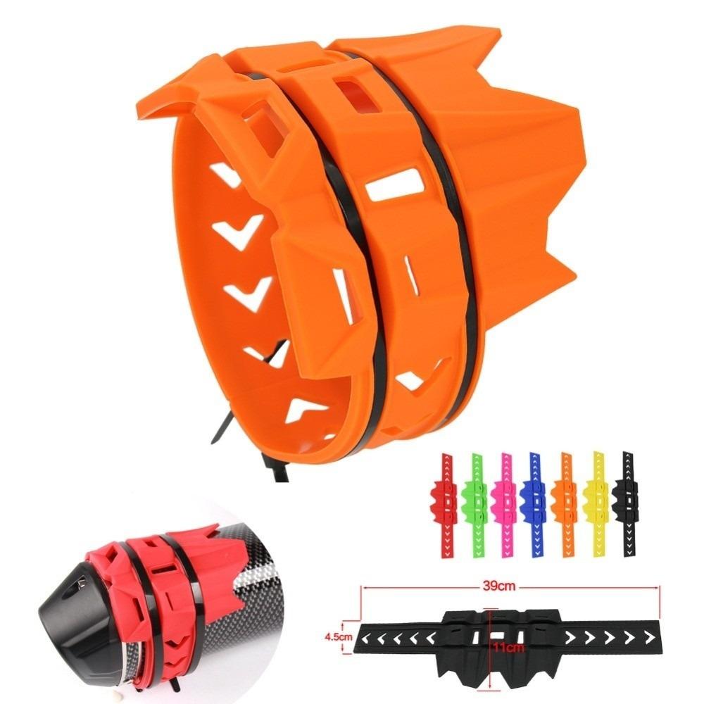 Silicone Material Exhaust Muffler Protector Strap Design Anti Scald Exhaust Guard Off Road Use