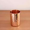 Nirmal Ganga Hammered Design Copper Drinking Glass | Pure Copper Water Tumbler | Traditional Reusable Drinkware | Pack of 1