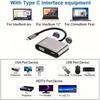 SUNROZ HDMI and VGA Adapter with Type-C Adapter Hub for USB-C To TV and Projector Cable for TV 4K (A486590)