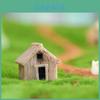 Charming Resin Moss Micro Landscape Decor Yellow And Gray Wooden House Diy Ornament