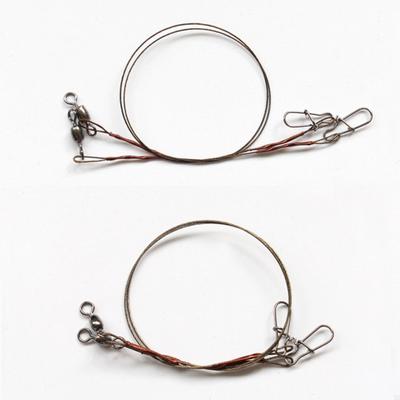 2Pcs Fishing Lines High Strength Wear Resistance Strong Tension with Pin Ring Anti-bite