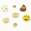 Fashionable Colored Cartoon Expression Brooch Cute Alloy Corsage Clothes Ornament  Gift