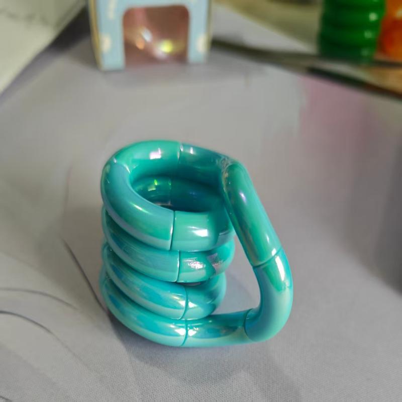 Color Changing Fidget Toy Flexible Twisting For Kids Adults Stress Relief Office Travel Use