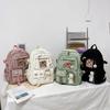 Small fresh and cute backpack, multi-pocket campus leisure computer backpack, large capacity, junior high school and primary school students schoolbag