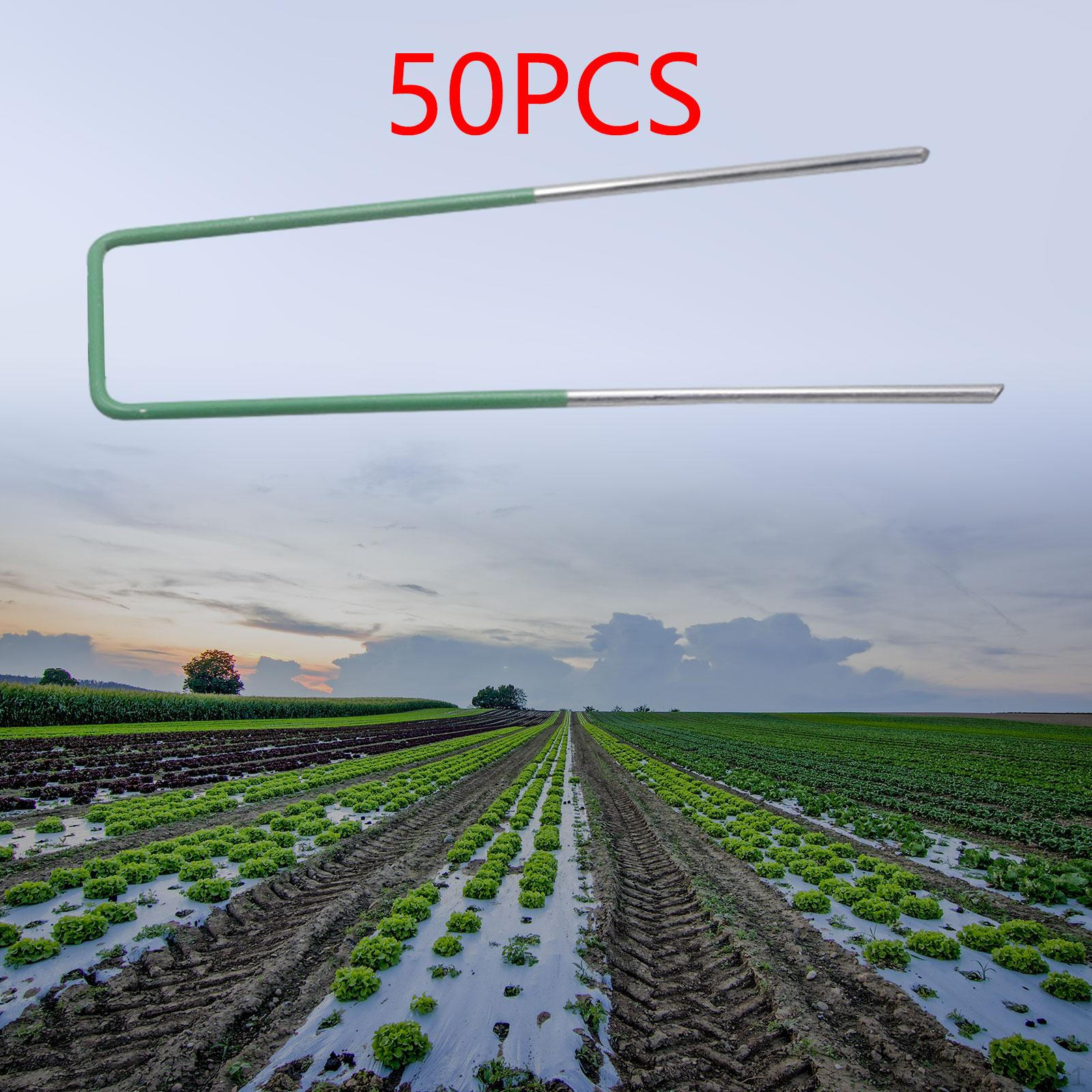 

50 шт. ландшафтные скобы садовые колья для газона 2.5x40x150mm