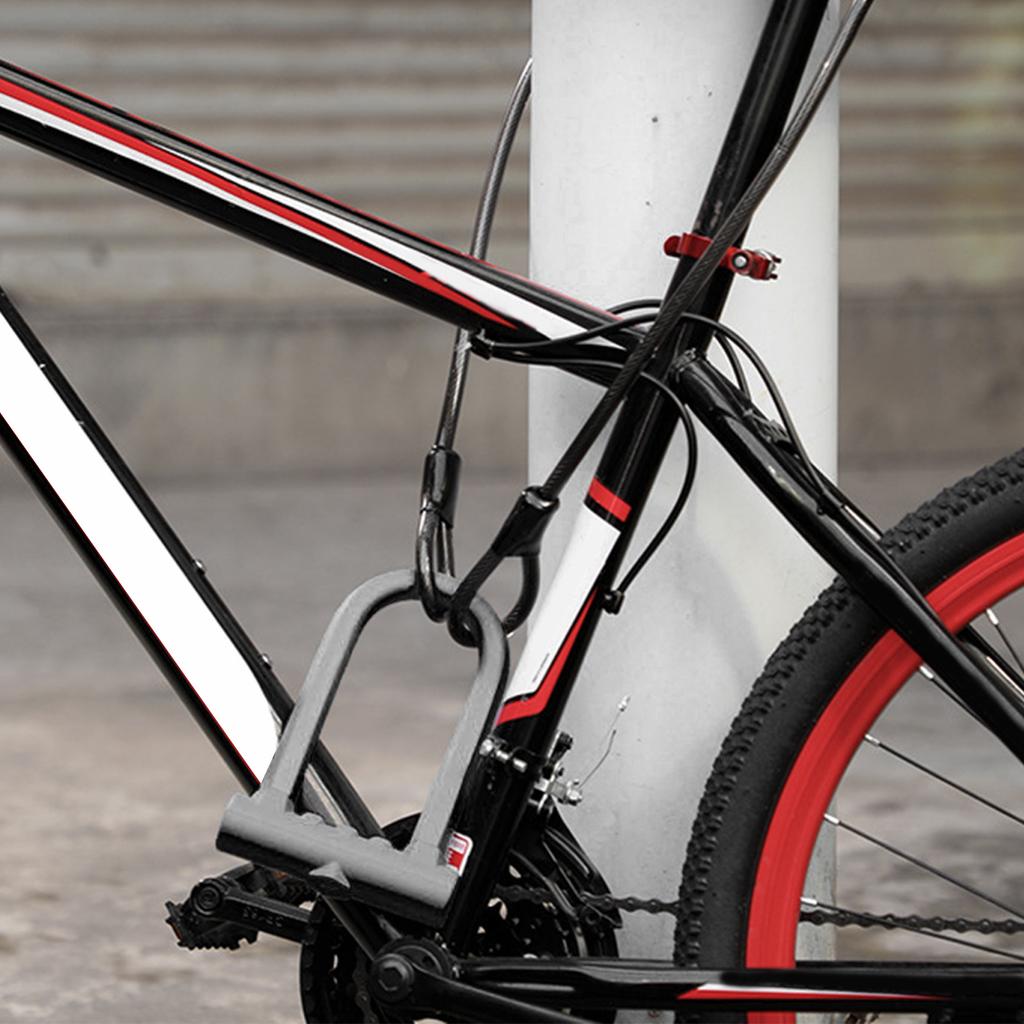 Motorbike U Lock Professional Safety Prevents Theft Steel Body Thickened Firm Portable Scooter Lock