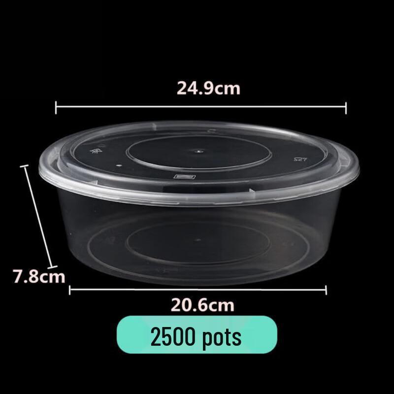 Disposable Transparent Food Containers with Lids