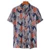 Floral Shirts Men's Summer Hawaiian Clothing Short Sleeve Tops Loose Holiday Seaside Social Lapel 3D Print Shirt 2026 Vintage