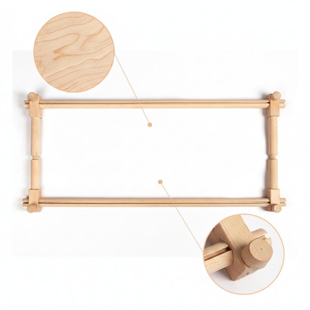 Cross-Stitch Frame Sturdy Freestanding Embroidery Stable Base