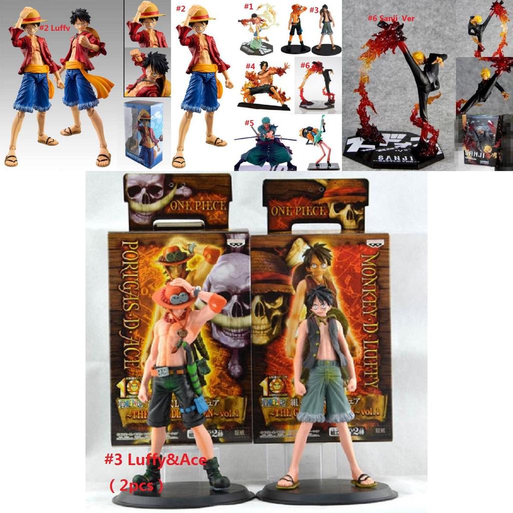 Premium One Piece Pvc Figure Figurine Featuring Monkey D Luffy Ace Zoro Sanji Anime Doll Model