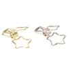 100 Pcs Cute  Clips Cartoon Star Shape Golden Silver Paper Clamps for Home School Office File 
