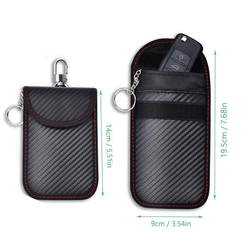 1pc Car Key Case Signal Blocker Bag RFID Shielding Y Pocket For Peugeot 206 307 308 207 3008 208 407 508 2008 5008 301 Citroen DS