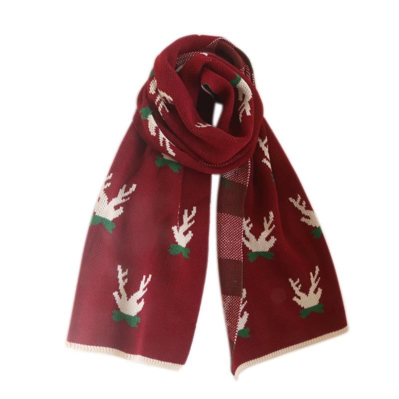 New Year Gift: Winter Cute Japanese Fawn Girl Knitted Scarf