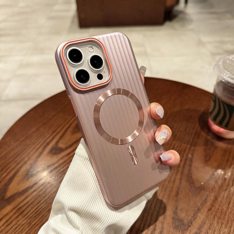 Corrugated magnetic metallic paint for iPhone11 Promax mobile phone case Apple 11 matte PC case 11