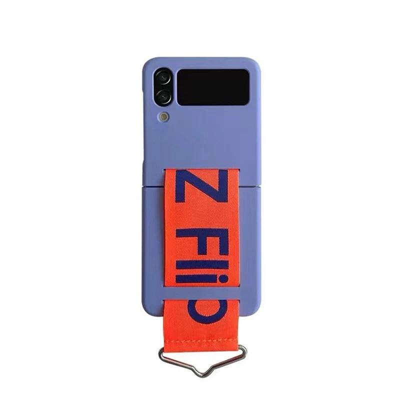 

For Samsung Galaxy Z Flip 7 6 4 5 Fashion Case Woven Wrist Strap Phone Case For Samsung Z Flip 6 4 3 5 Soft Silicone Band Cover For Samsung Z Flip 4