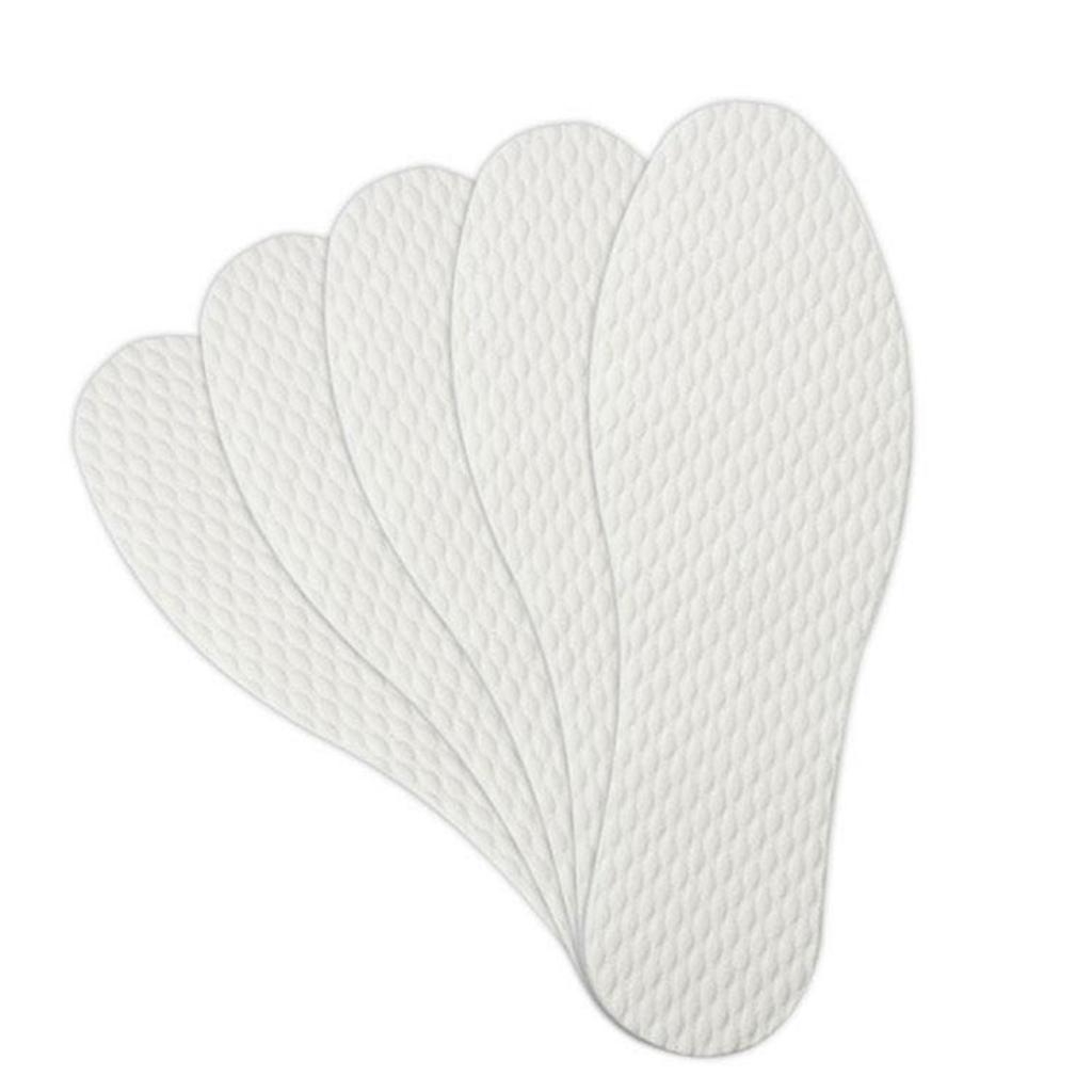 10 Pair Insole Disposable Shoe Pad Insert Breathable Odor Free Comfortable for Sports White 43 Size