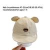 Little Bear Embroidery Kids Sun Hat Quick Drying Cartoon Bear Hat Duck Tongue Cap  For Girls Boys