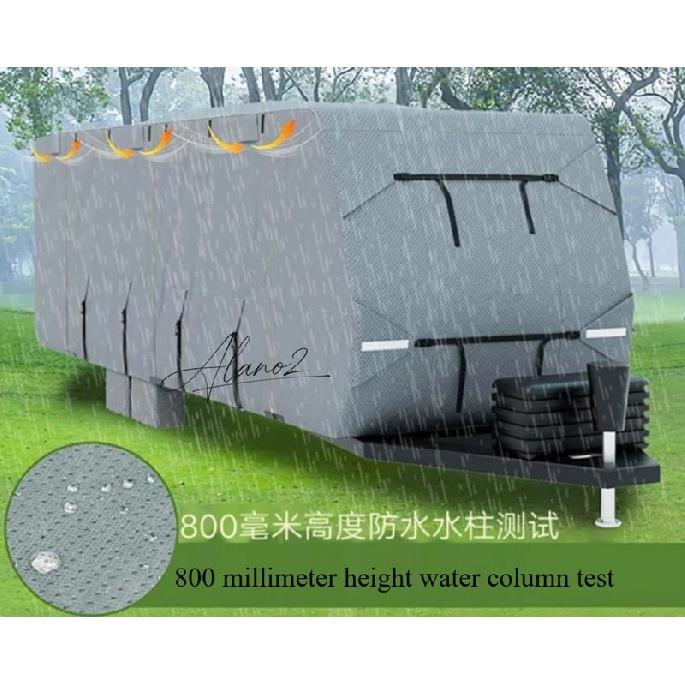 Camping RV Cover Waterproof Touring Car Cover Cloth Trailer RV Cover Sunroof Convertible Hardtop