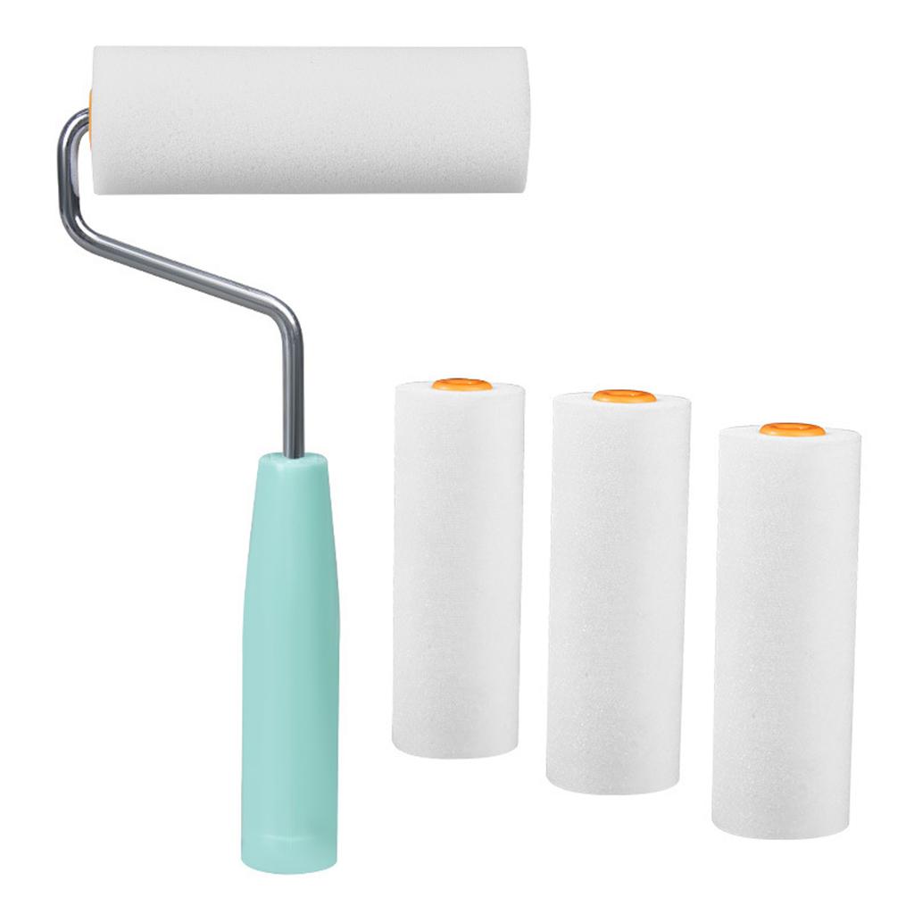 9 Foam Paint Roller Set Small Size Foam Rollers Detail Painting Roller Interior Wall Paint Roller for Water Based Paints