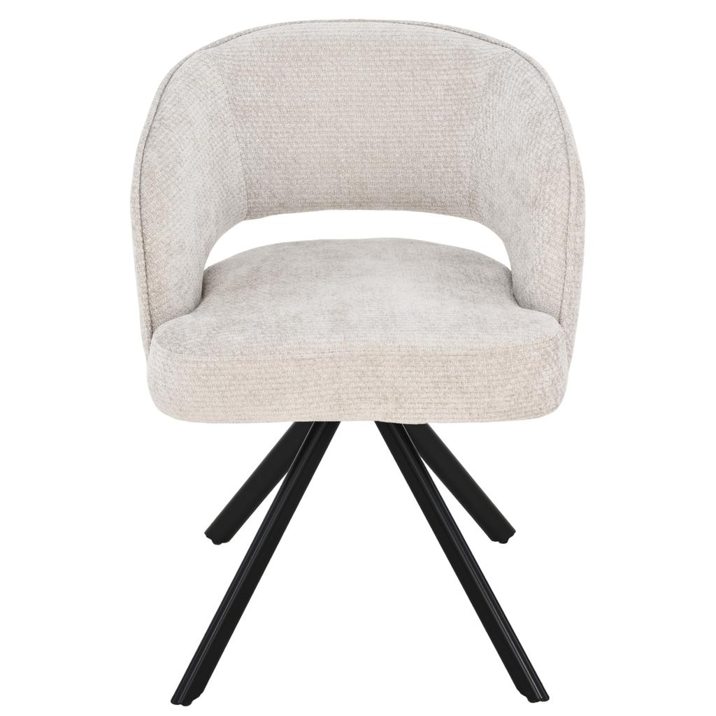 MIREA upholstered chair, beige fabric